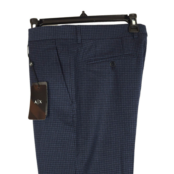 A|X Armani Exchange Men's Wool Suit Separate Pants Blue Size 30X30